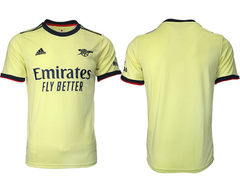 Men 2021-2022 Club Arsenal away aaa version green blank Soccer Jersey->arsenal jersey->Soccer Club Jersey